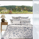 Antoinette Duvet Cover Set | Blue Leaf-5
