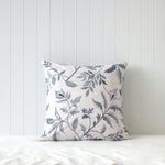Antoinette European Pillowcase | Blue Leaf-1