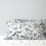 Antoinette Lodge Pillowcase Set | Blue Leaf-1