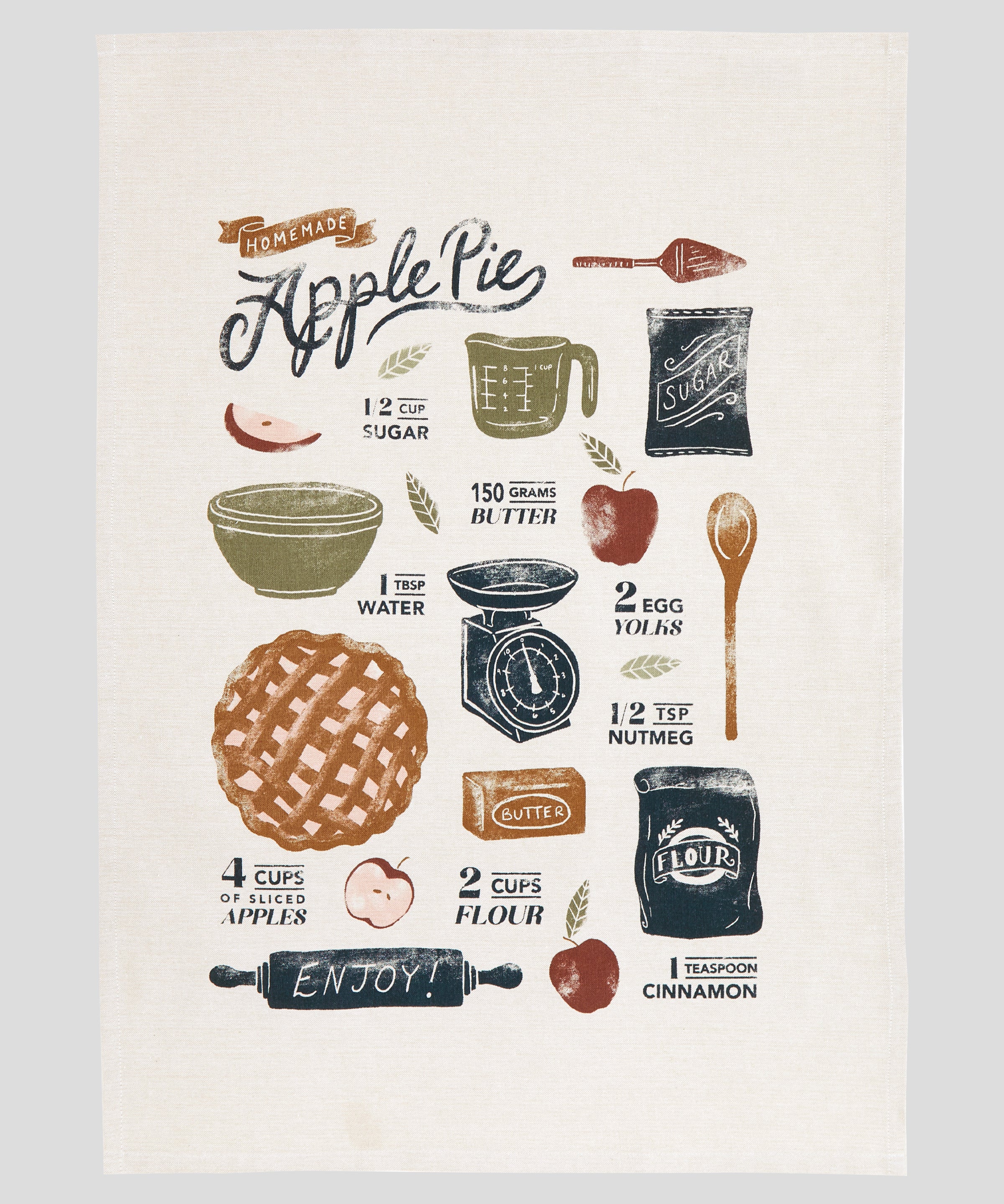 Apple Grove Tea Towel Set 3 | Multi-3