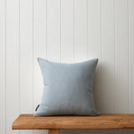 Arabella Embroidered Square Cushion Cover | Blue Floral-3