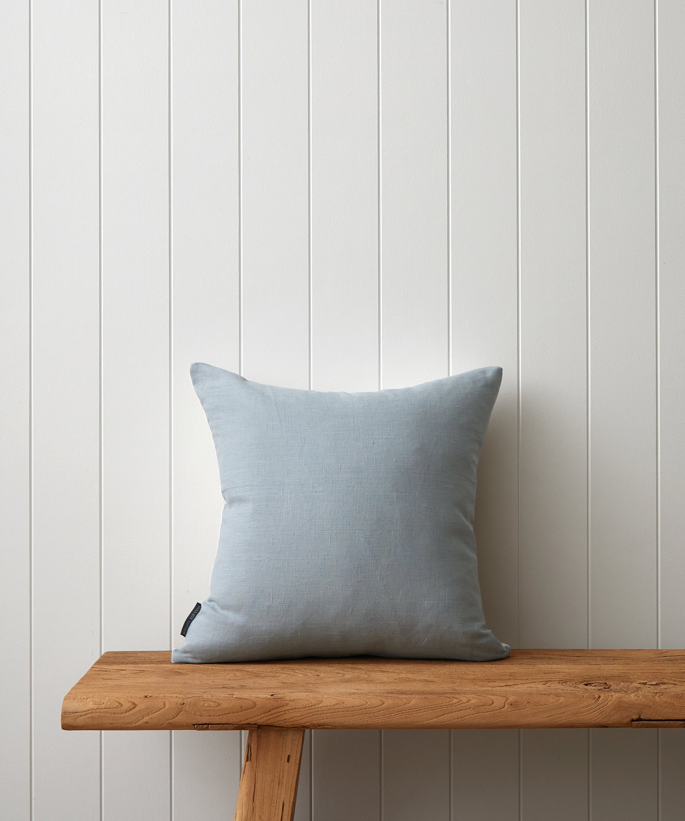 Arabella Embroidered Square Cushion Cover | Blue Floral-3