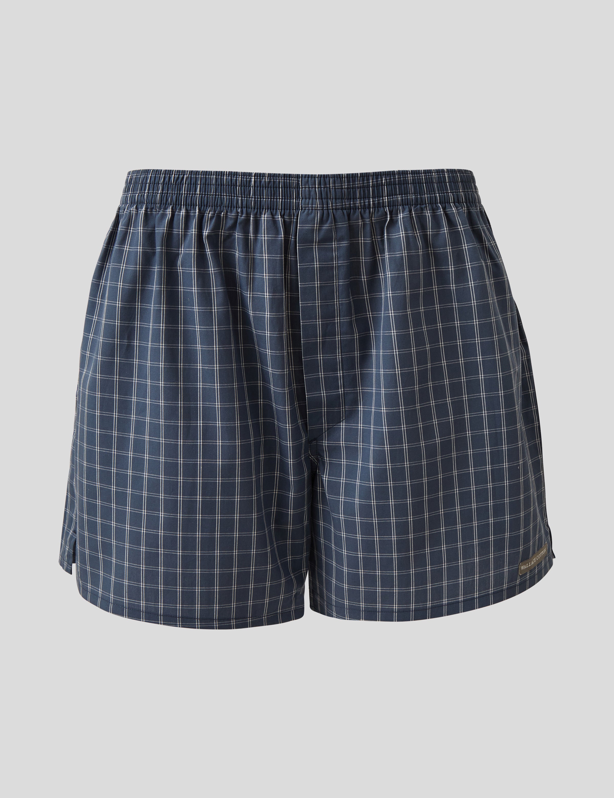 Archer Mens Boxer Shorts | Blue Check-1