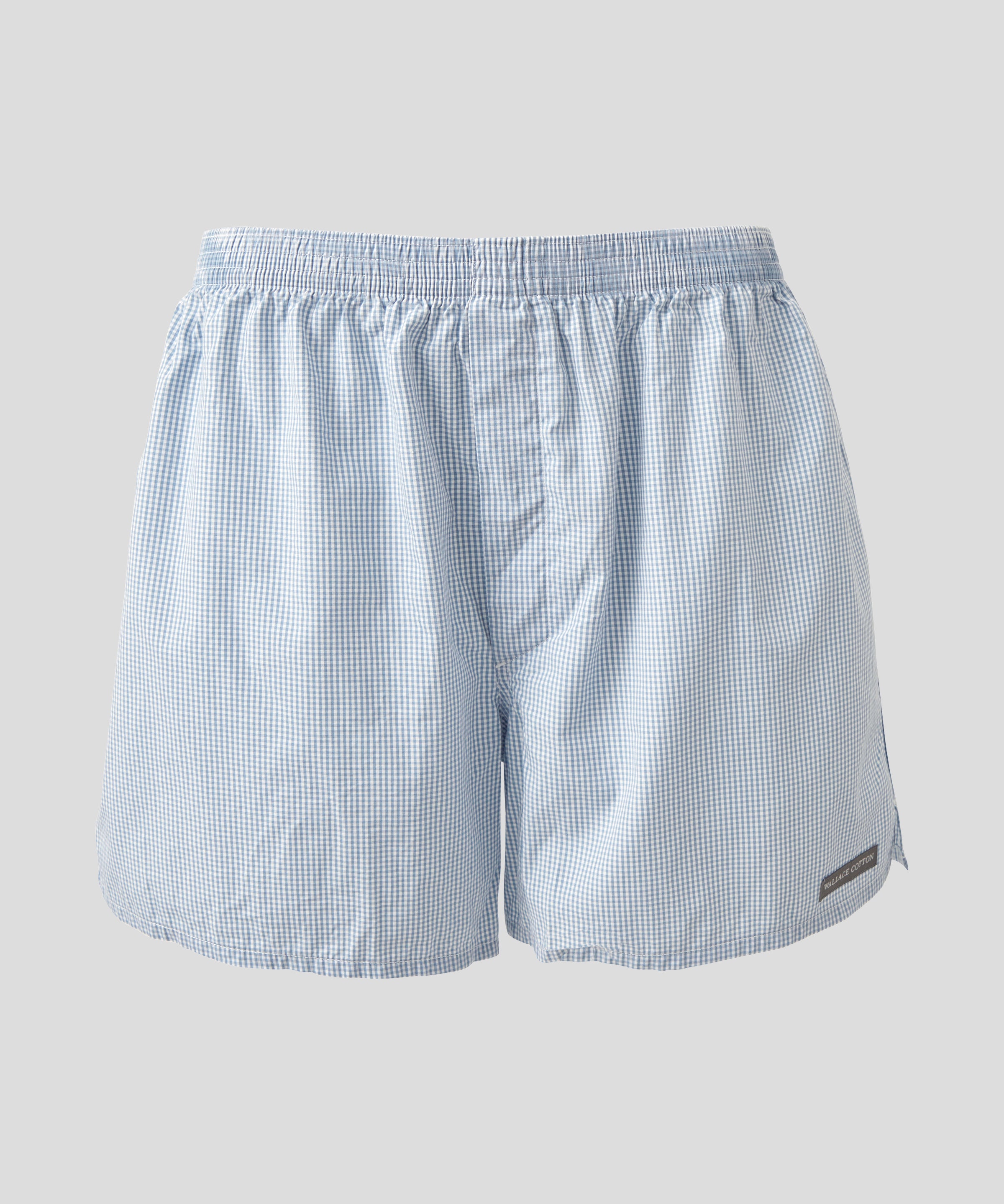 Archer Mens Boxer Shorts | Blue Gingham-1