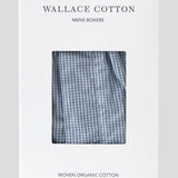 Archer Mens Boxer Shorts | Blue Gingham-2