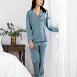 Aria Long Sleeve PJ Shirt | Blue-5