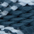 Arlo Waffle Blanket in Blue / Navy