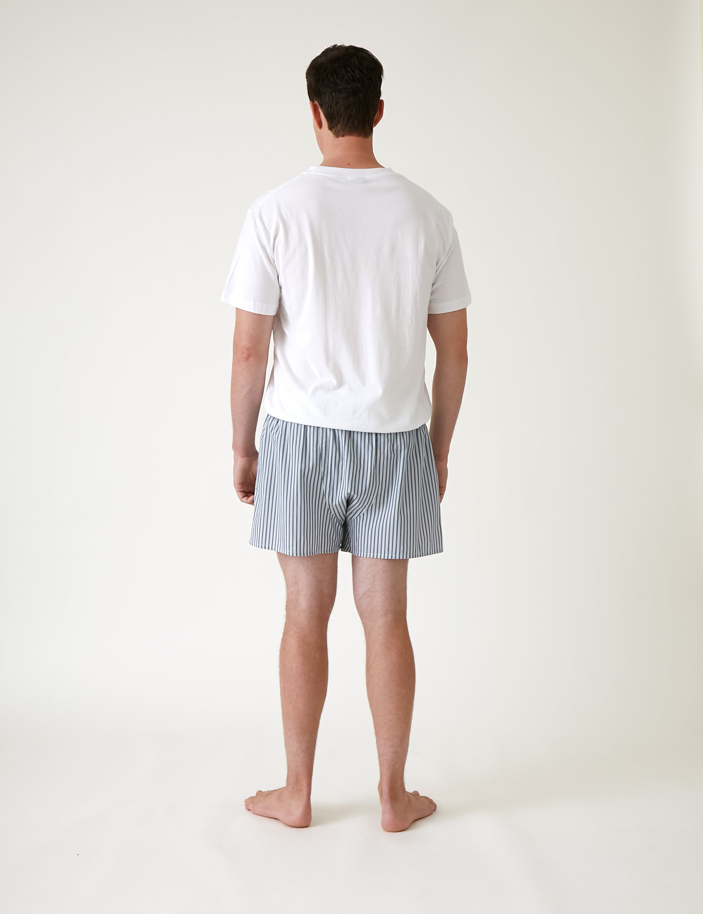 Ashton Men's Boxer Shorts | Blue Stripe-4