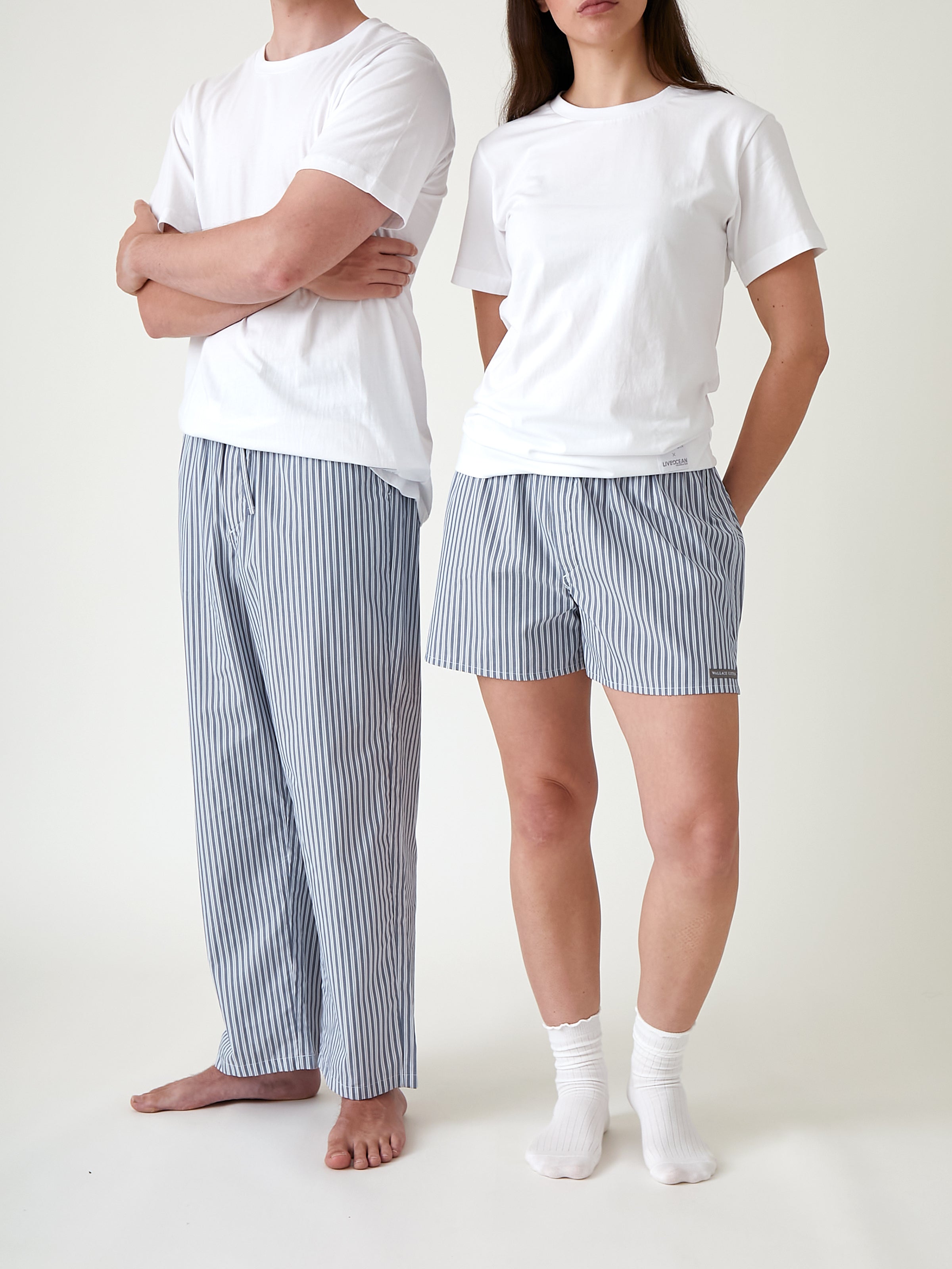 Ashtons Men's PJ Pants | Blue Stripe-3