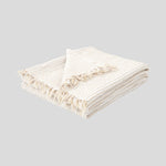 Athens Waffle Throw | White Natural-1