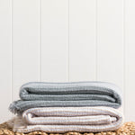 Athens Waffle Throw | White Natural-2