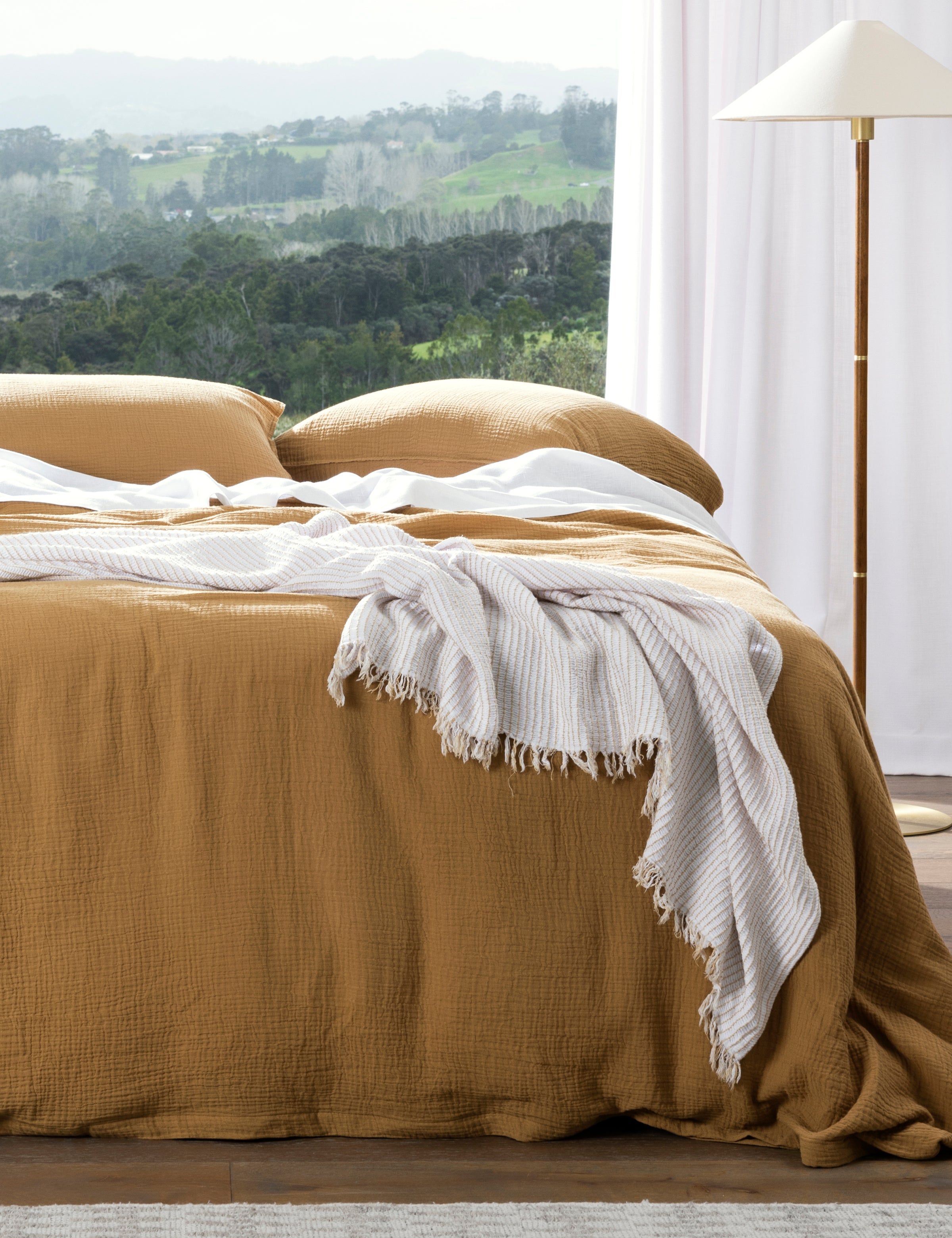 Athens Waffle Throw | White Natural-3