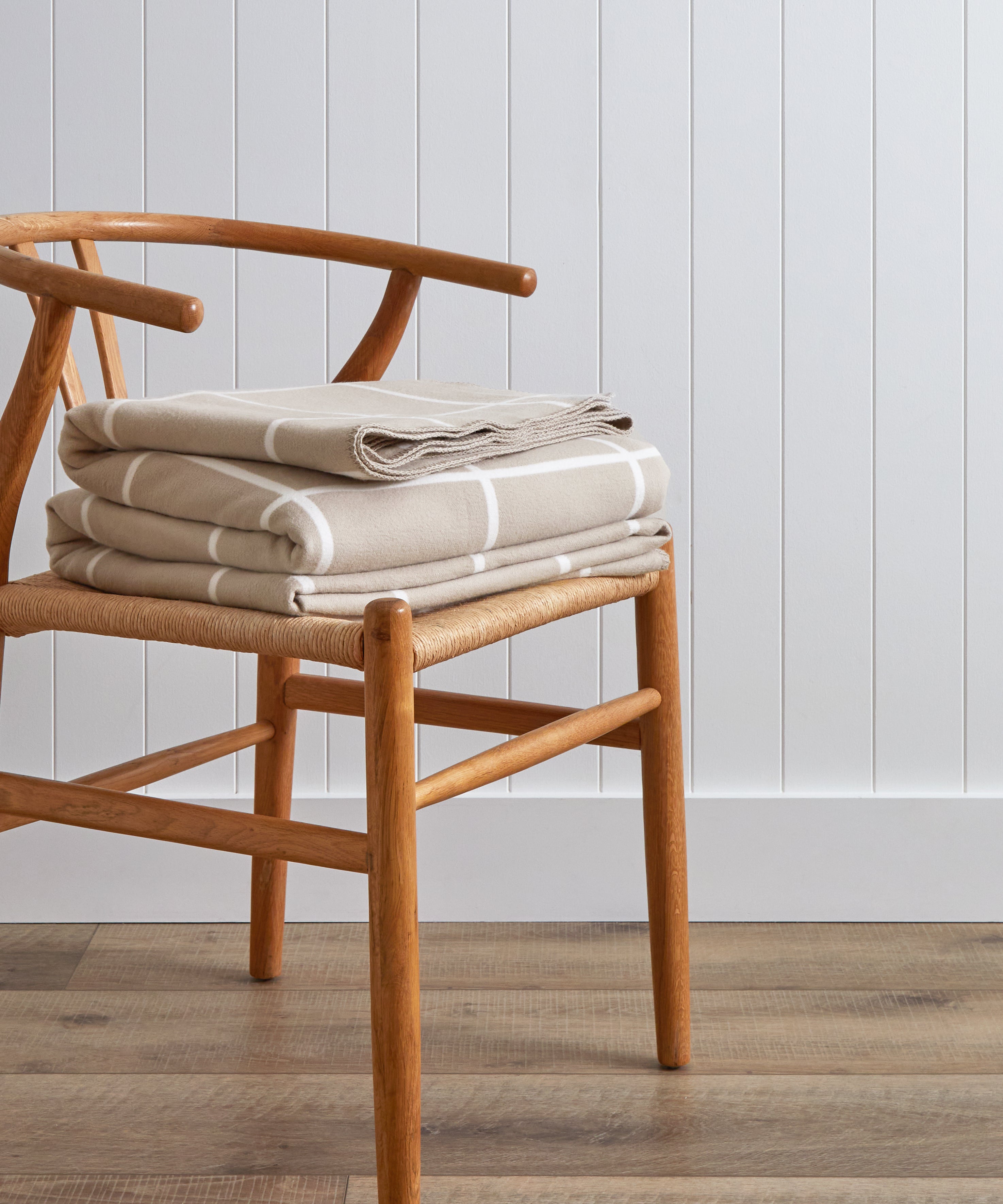 Atrium Blanket | Natural Check-1