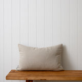 Attenborough Embroidered Rectangle Cushion Cover | Charcoal-3