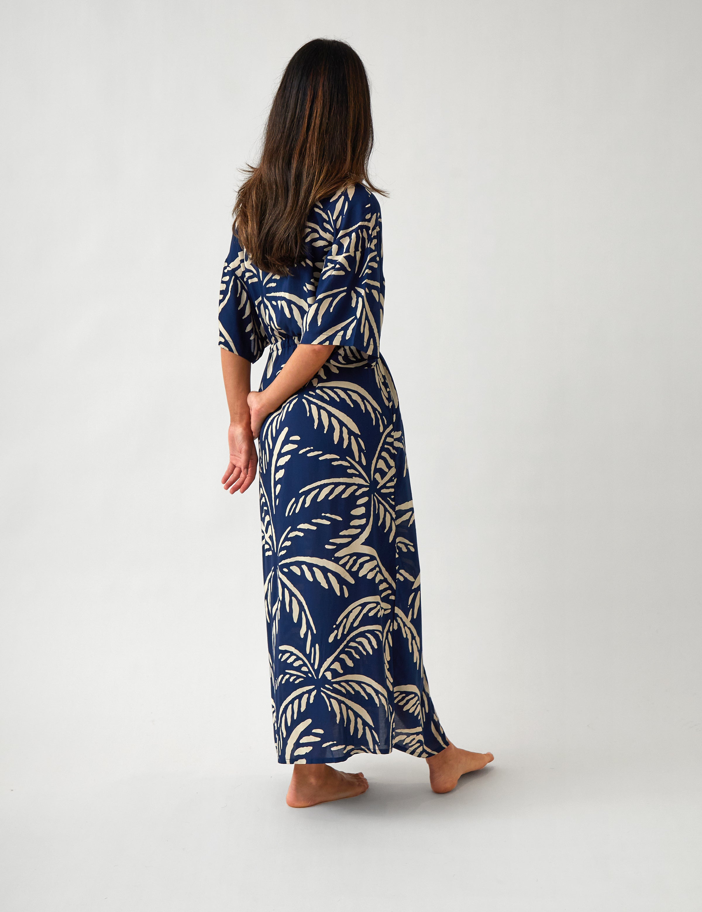 Bahama Modal Kaftan | Navy Blue-4