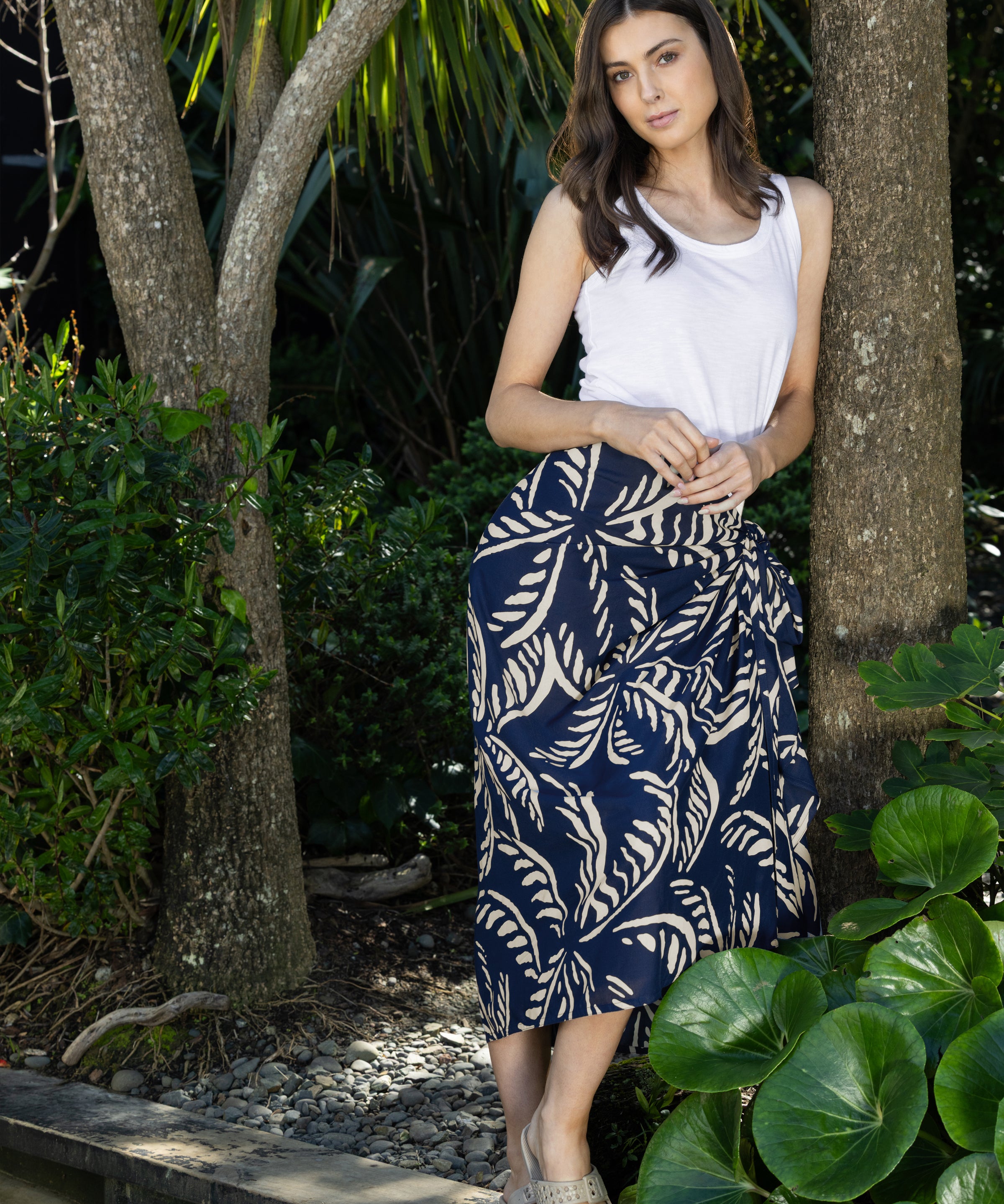 Bahama Modal Sarong | Navy Blue-3
