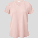 Balance Waffle Knit Tee Shirt | Blush-2
