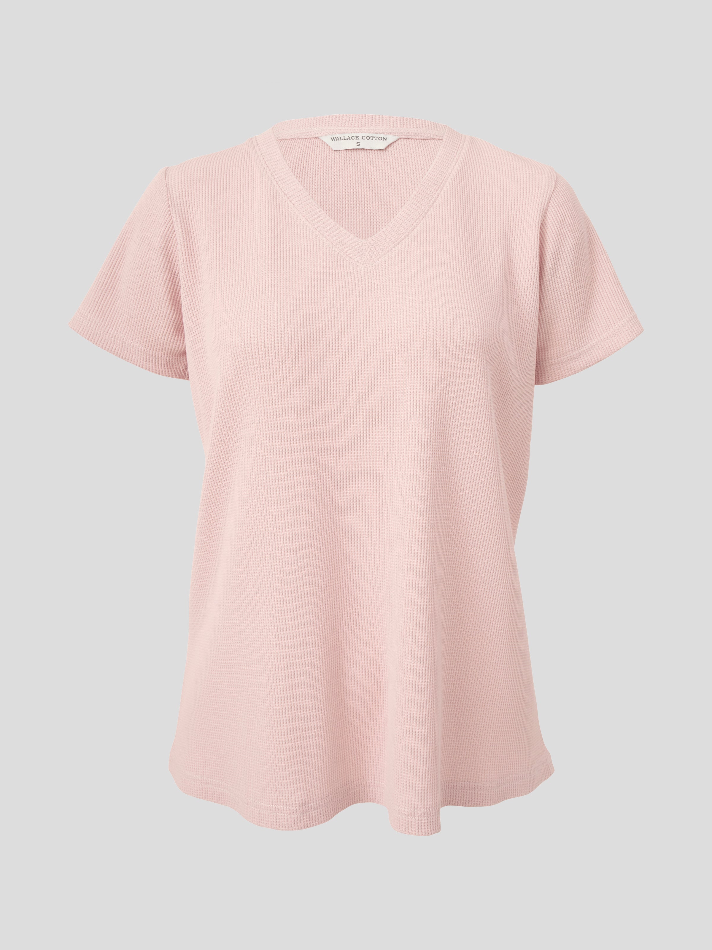 Balance Waffle Knit Tee Shirt | Blush-2