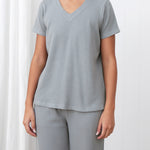 Balance Waffle Knit Tee Shirt | Mist-1