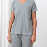 Balance Waffle Knit Tee Shirt | Mist-1