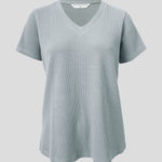 Balance Waffle Knit Tee Shirt | Mist-2