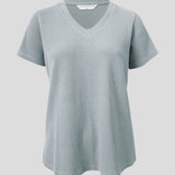 Balance Waffle Knit Tee Shirt | Mist-2
