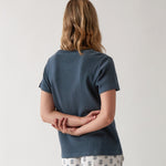 Balance Waffle Knit Tee Shirt | Navy-4