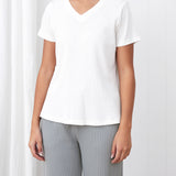 Balance Waffle Knit Tee Shirt | White-1