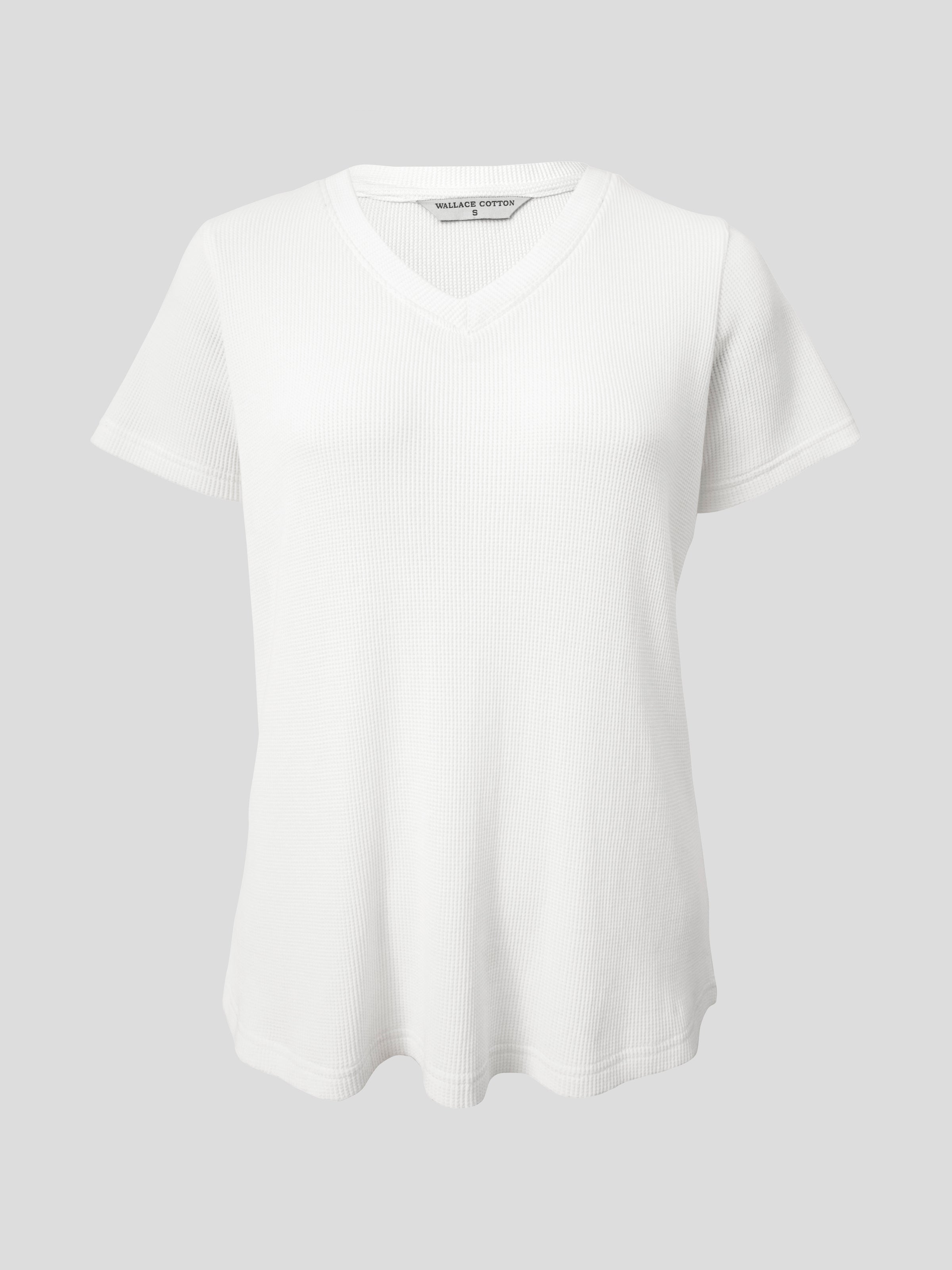 Balance Waffle Knit Tee Shirt | White-2