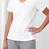 Balance Waffle Knit Tee Shirt | White-3