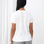 Balance Waffle Knit Tee Shirt | White-4