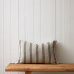 Barcelona Rectangle Cushion Cover | Olive Stripe-1