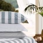 Bayside Standard Pillowcase Set | Blue Stripe-2