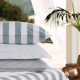 Bayside Standard Pillowcase Set | Blue Stripe-2
