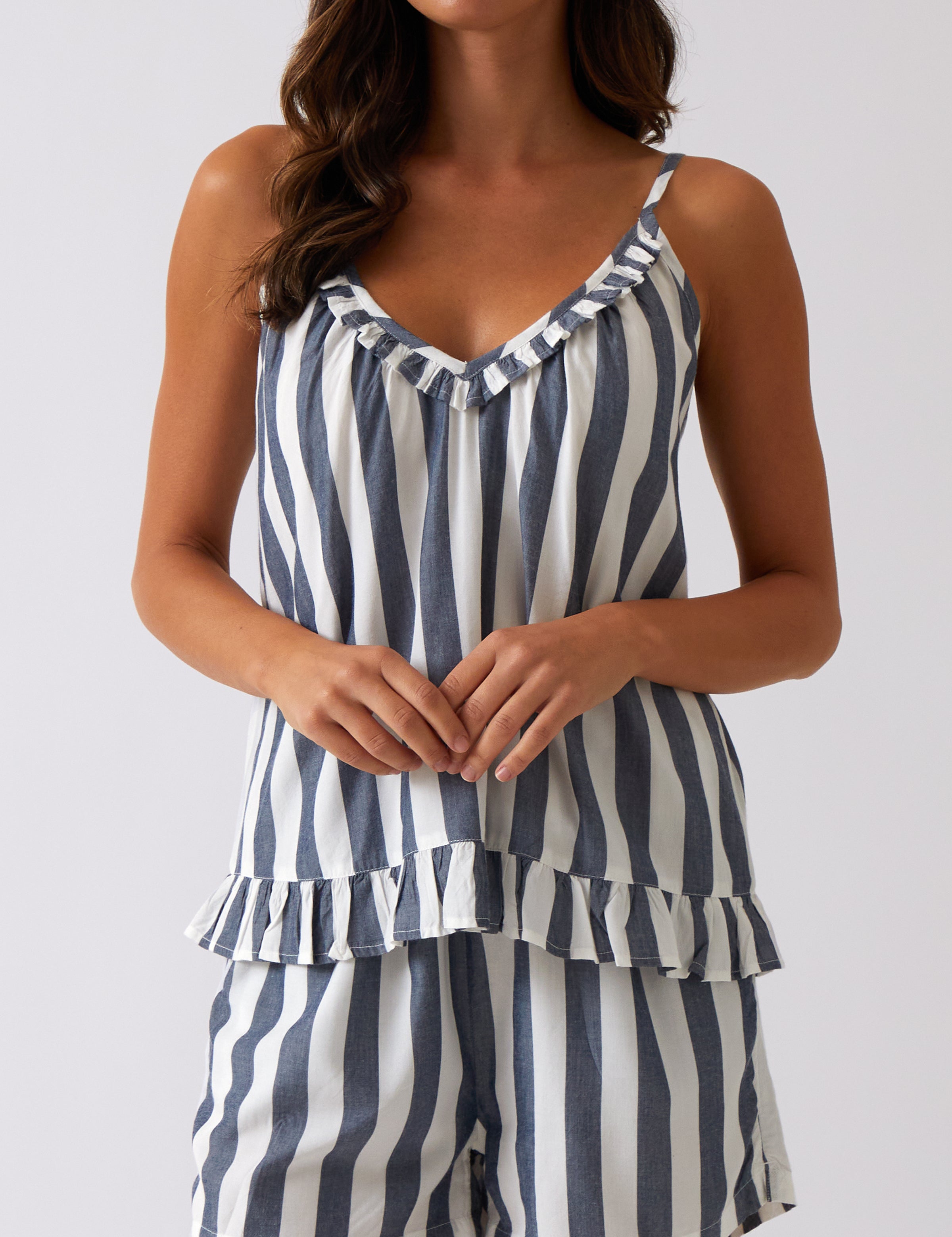 Beau Cami | Blue Stripe-1