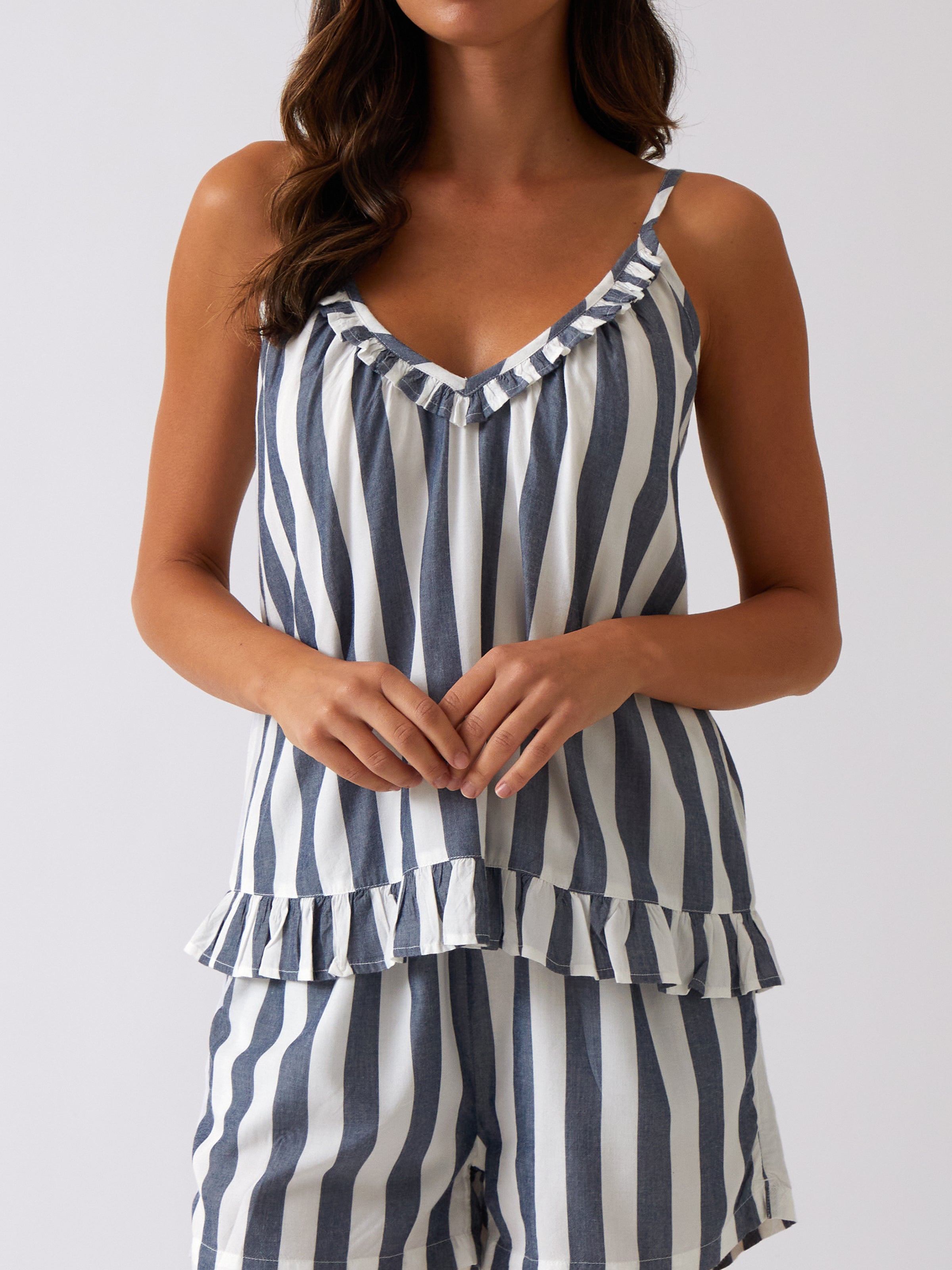 Beau Cami | Blue Stripe-1
