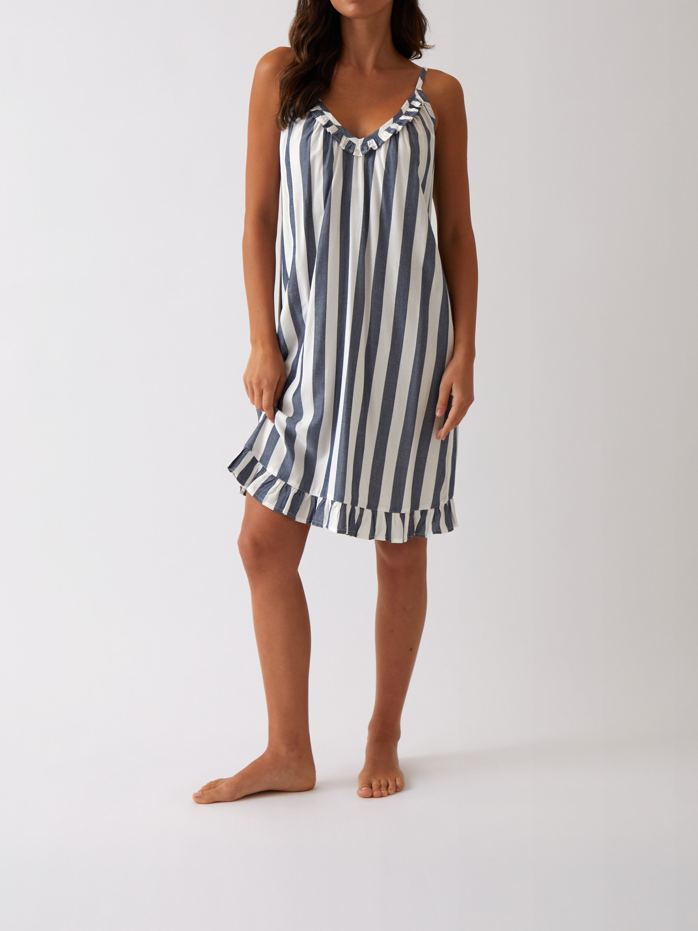 Beau Nightie | Blue Stripe-1