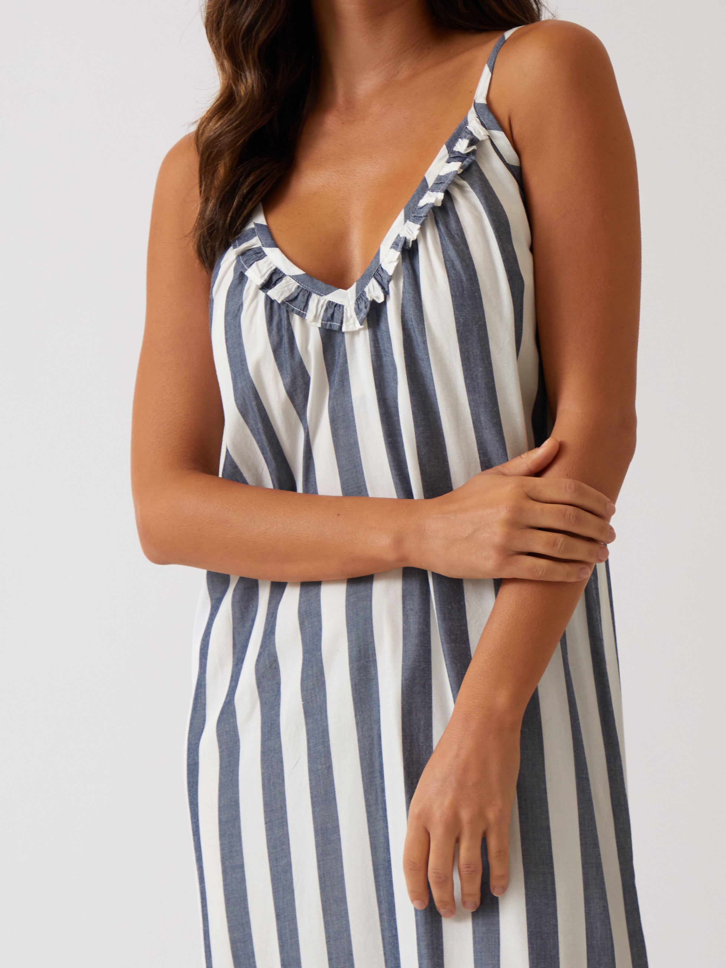 Beau Nightie | Blue Stripe-2