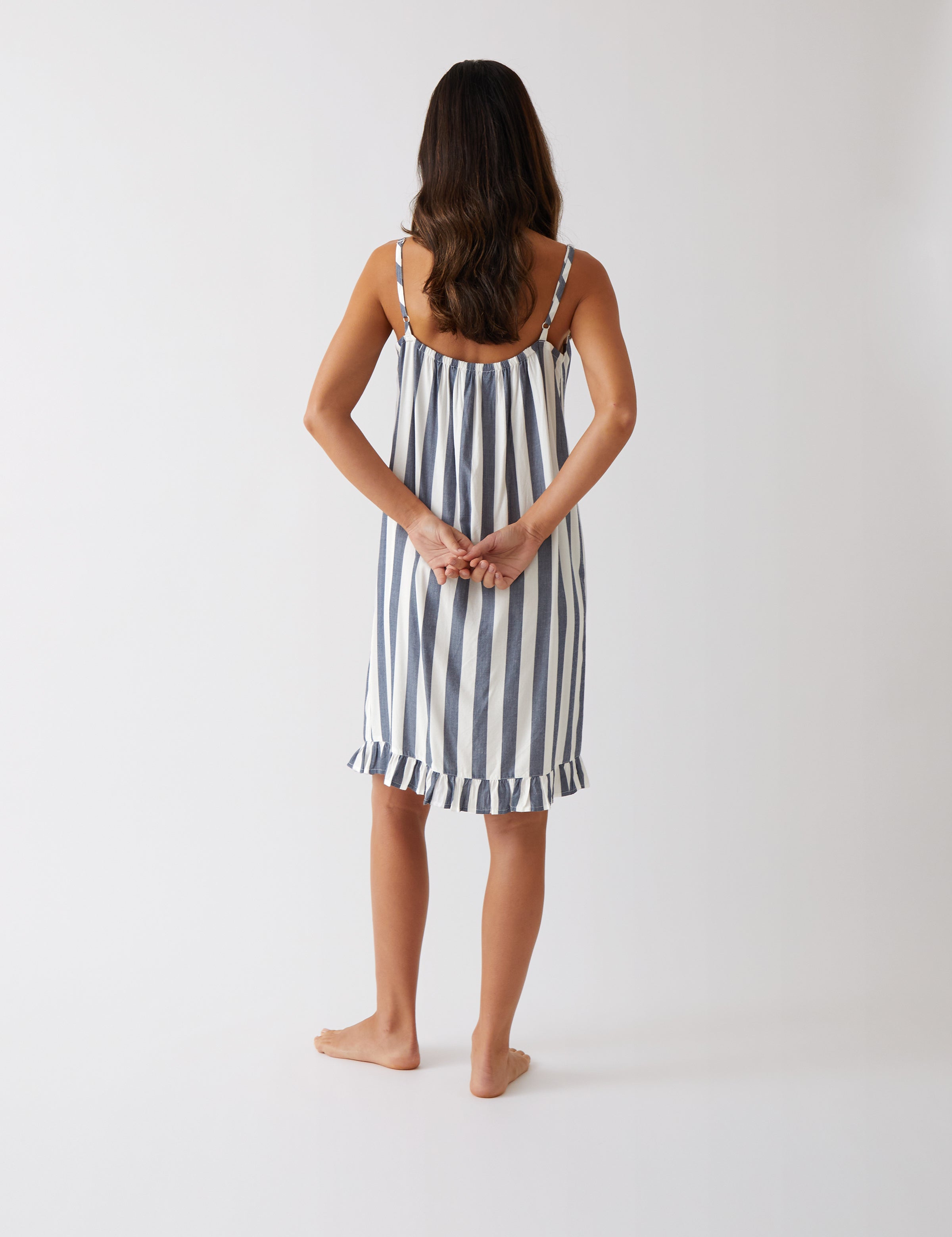 Beau Nightie | Blue Stripe-4