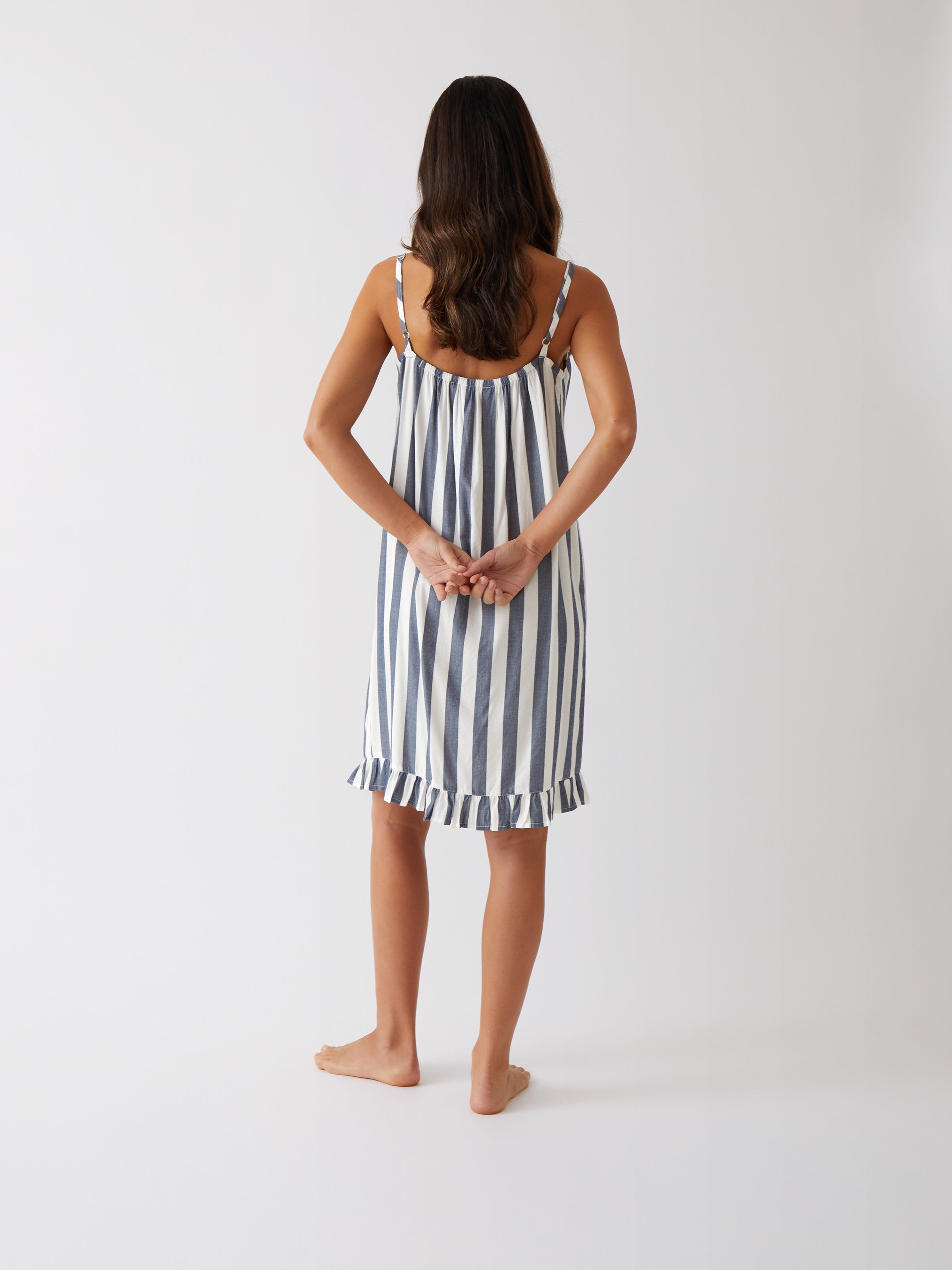 Beau Nightie | Blue Stripe-4