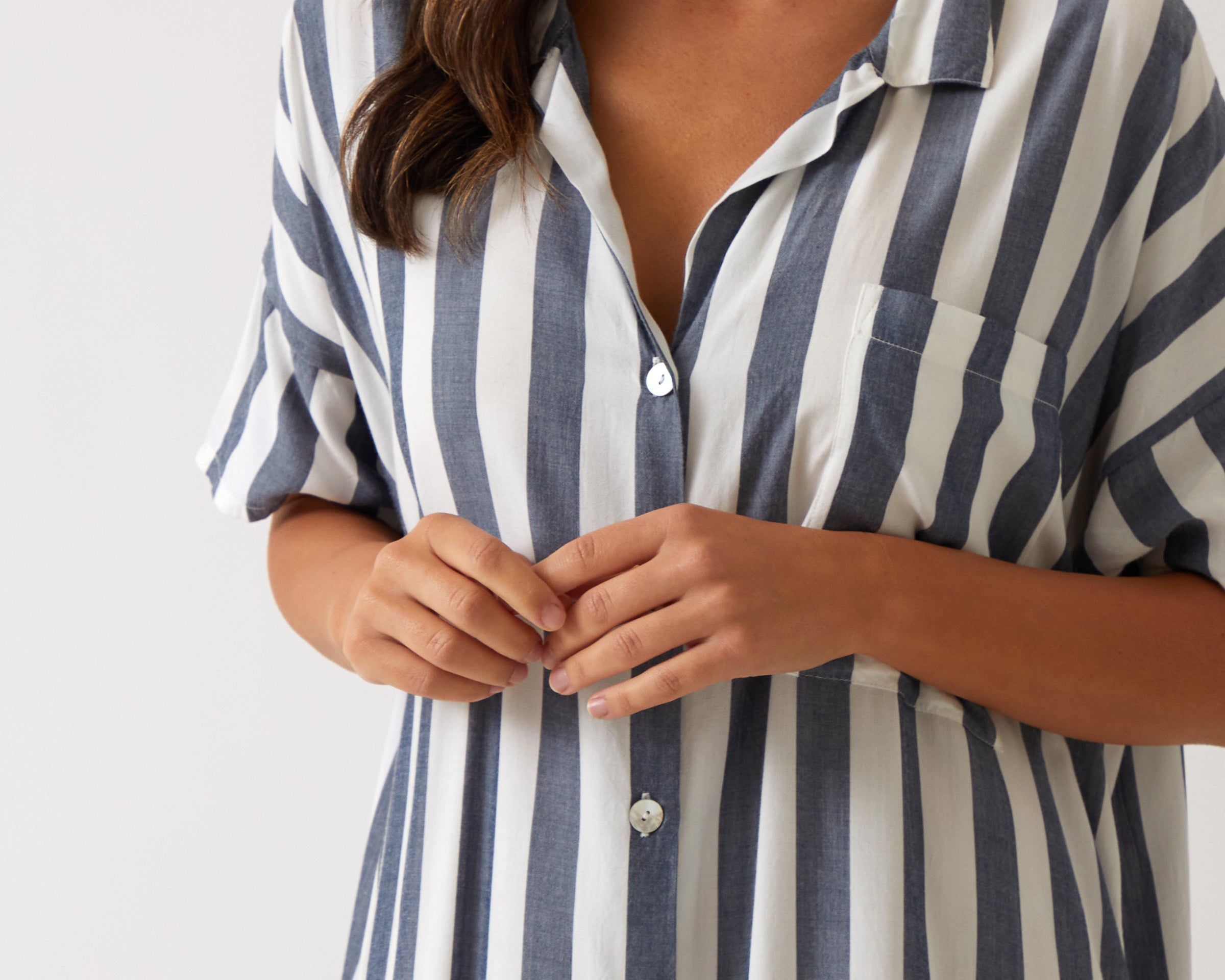 Beau Nightshirt | Blue Stripe-2
