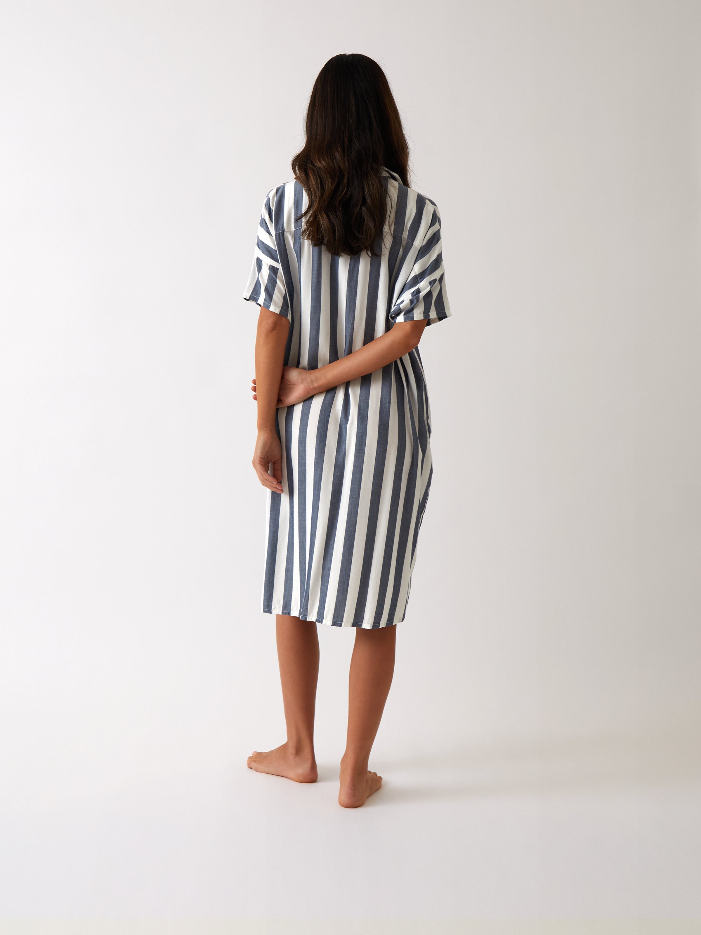 Beau Nightshirt | Blue Stripe-4