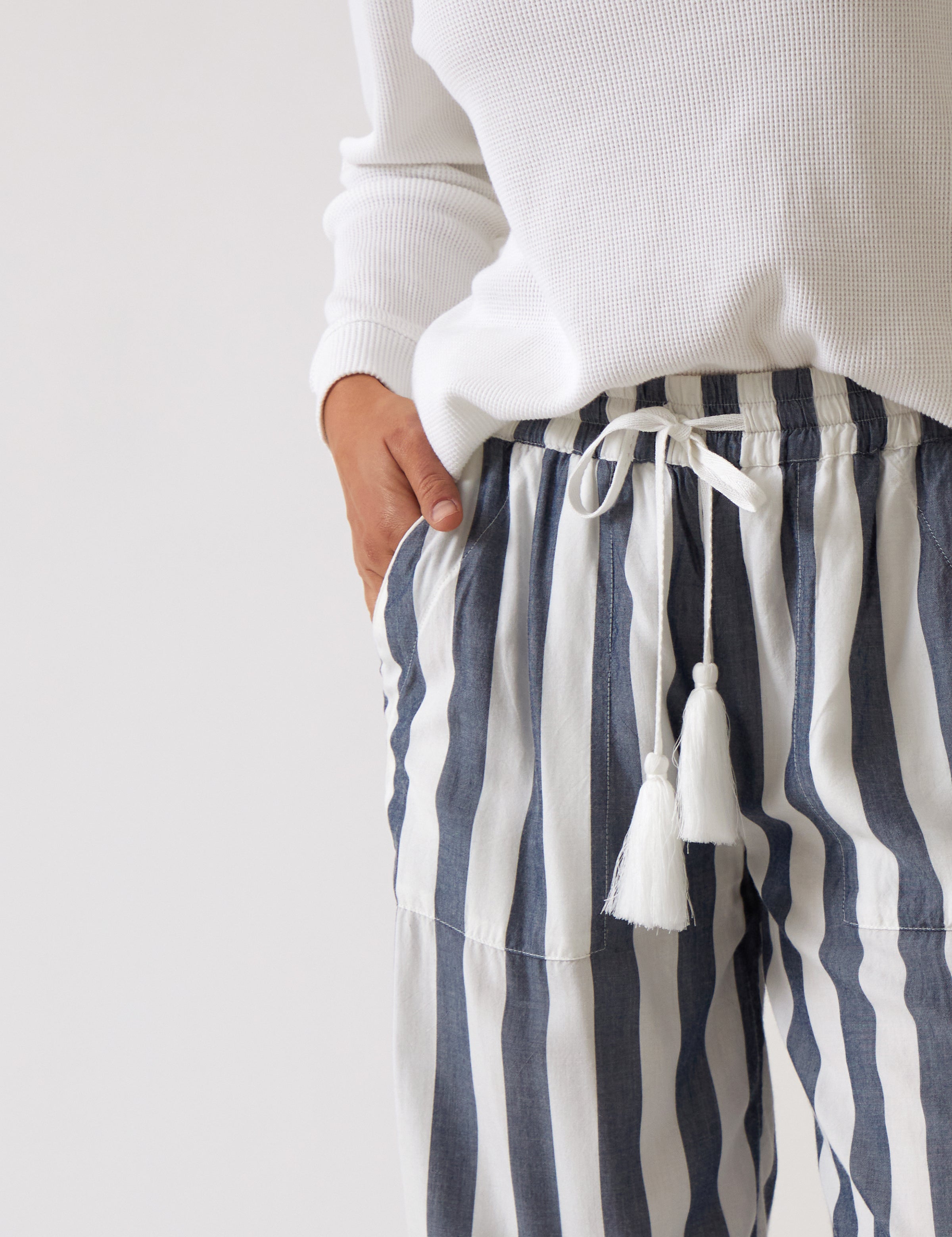 Beau PJ Pants | Blue Stripe-2