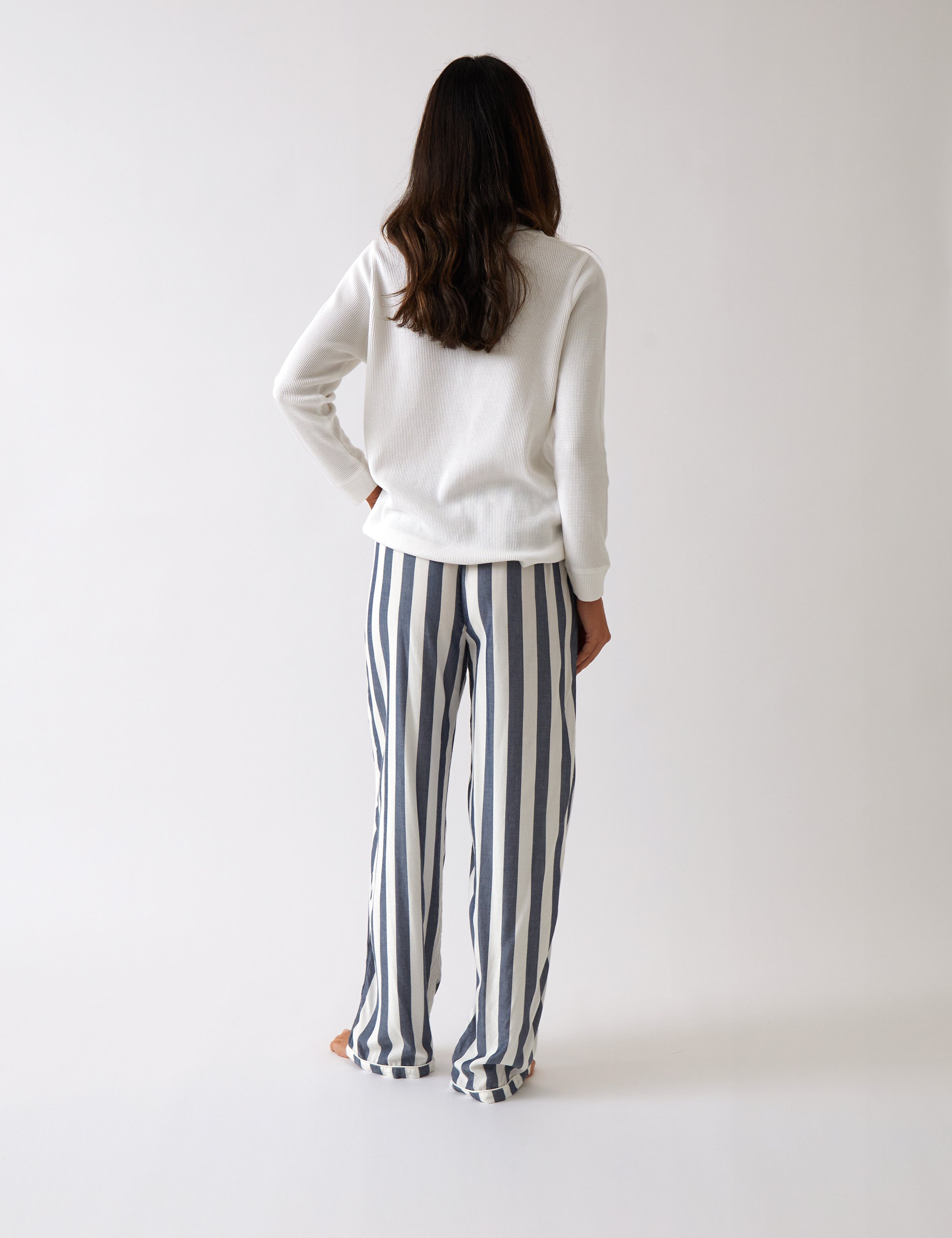 Beau PJ Pants | Blue Stripe-4