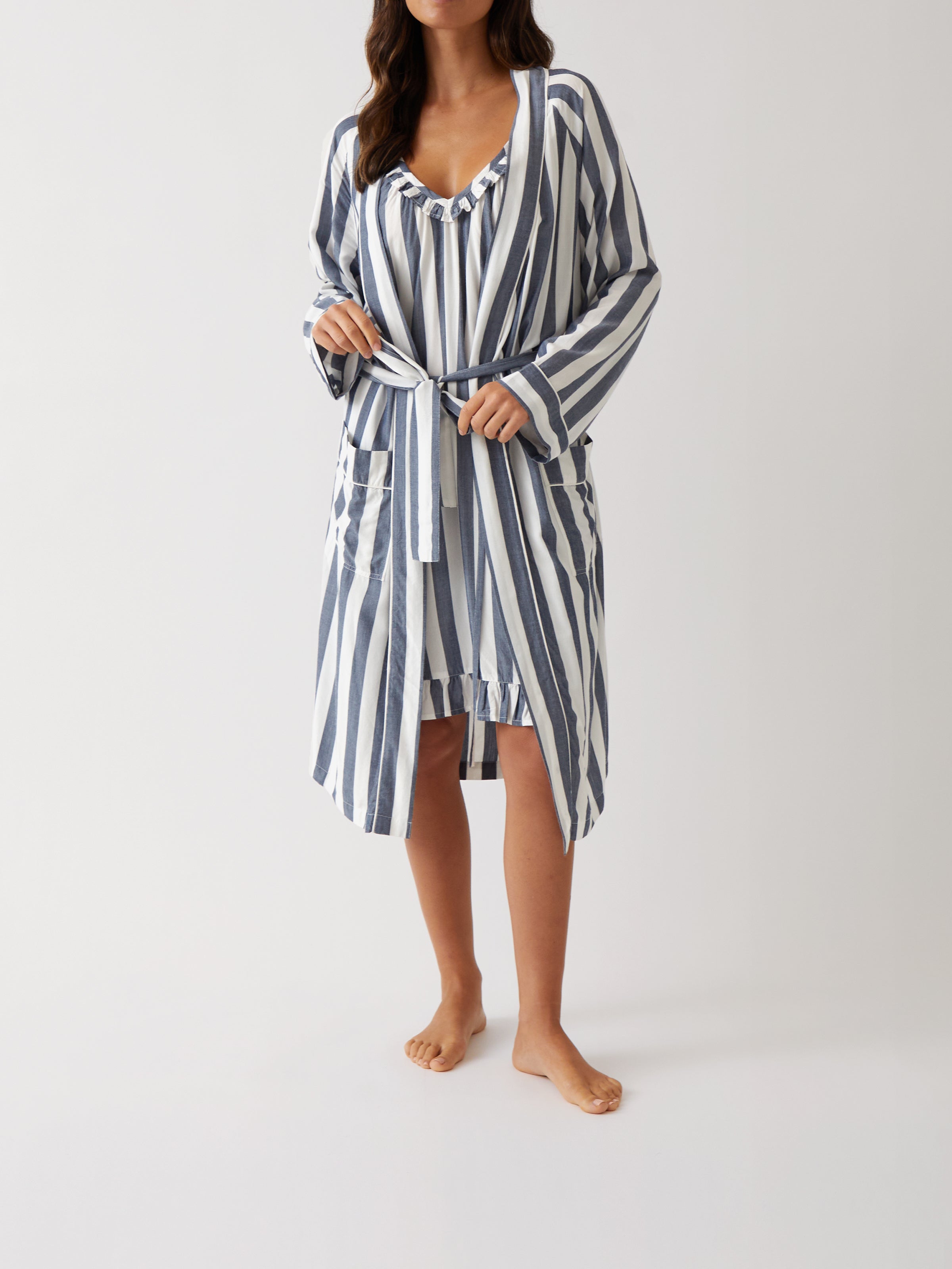 Beau Robe | Blue Stripe-1