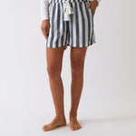 Beau Sleep Shorts | Blue Stripe-1