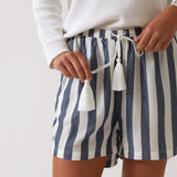 Beau Sleep Shorts | Blue Stripe-2