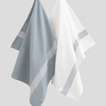 Beaumont Tea Towel Set of 2 | Blue White-1