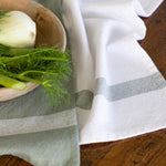 Beaumont Tea Towel Set of 2 | Green White-4