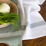 Beaumont Tea Towel Set of 2 | Green White-4
